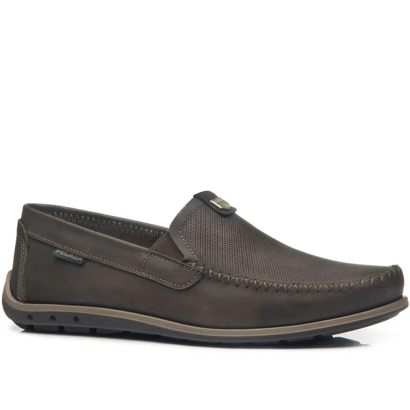 141603-03 - Pegada Men's Leather Moccasin in Carnation