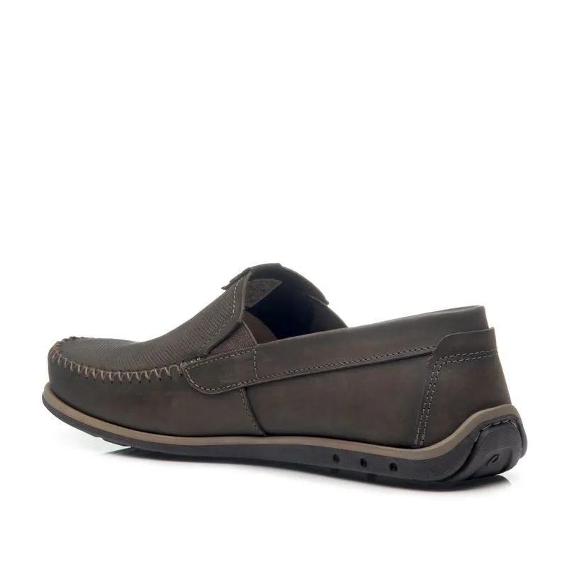 141603-03 - Pegada Men's Leather Moccasin in Carnation - Image 3