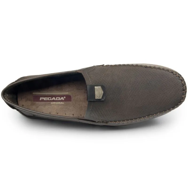 141603-03 - Pegada Men's Leather Moccasin in Carnation - Image 5