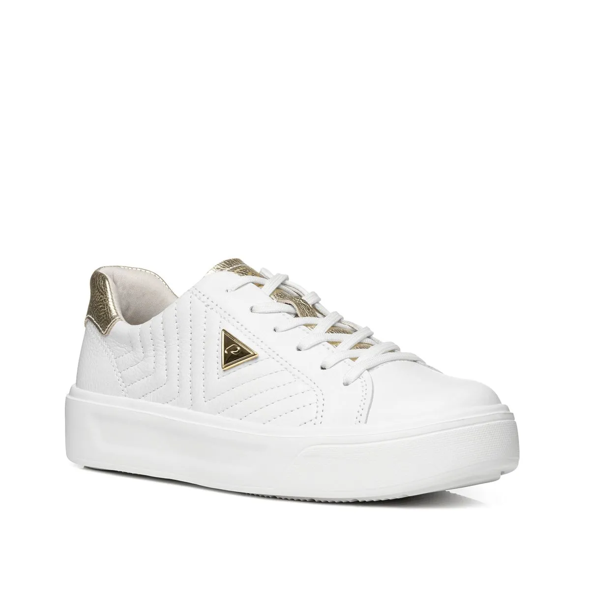211220-01 - Pegada Women's White Leather Sneakers - Image 3