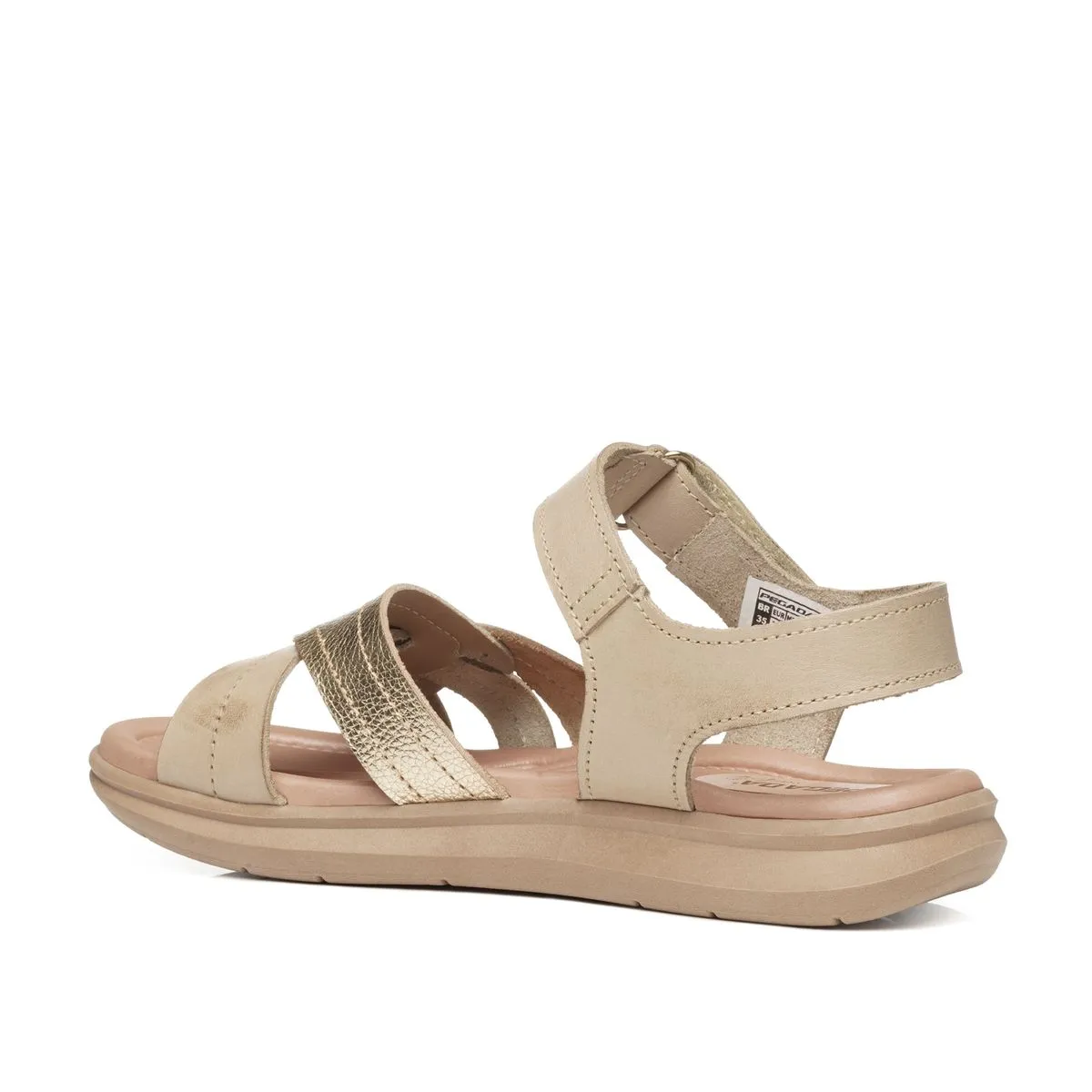 232854-01 - Pegada Women's Leather Sandal in Cream - Image 3
