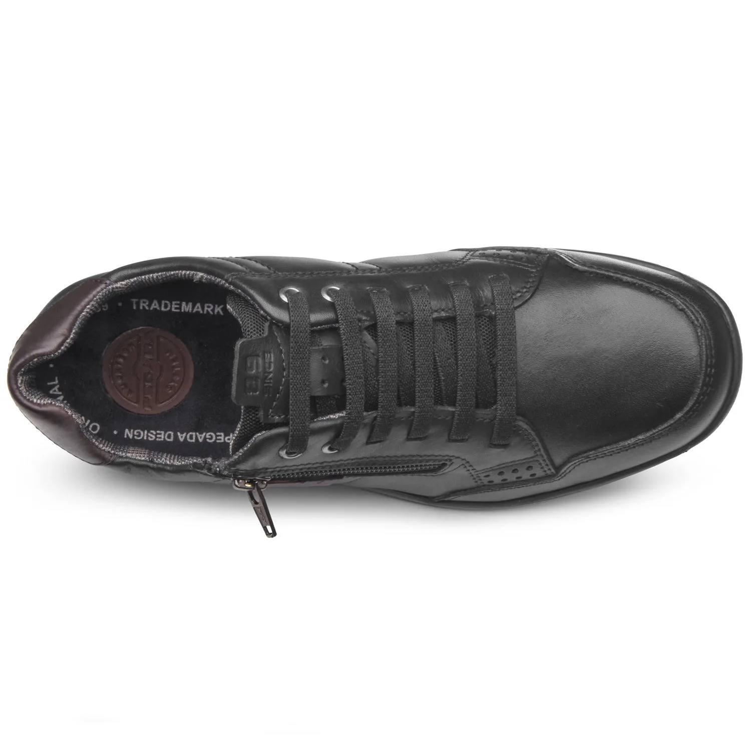 114861-03 - Pegada black - Men's city sneakers with zip closure - Image 5